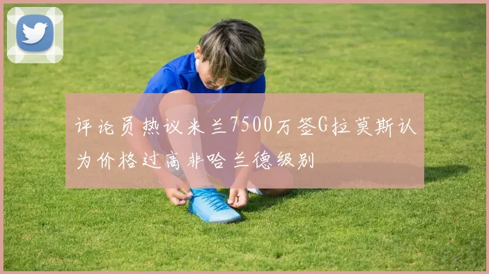 评论员热议米兰7500万签G拉莫斯认为价格过高非哈兰德级别